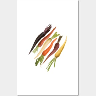 Rainbow Carrots Posters and Art